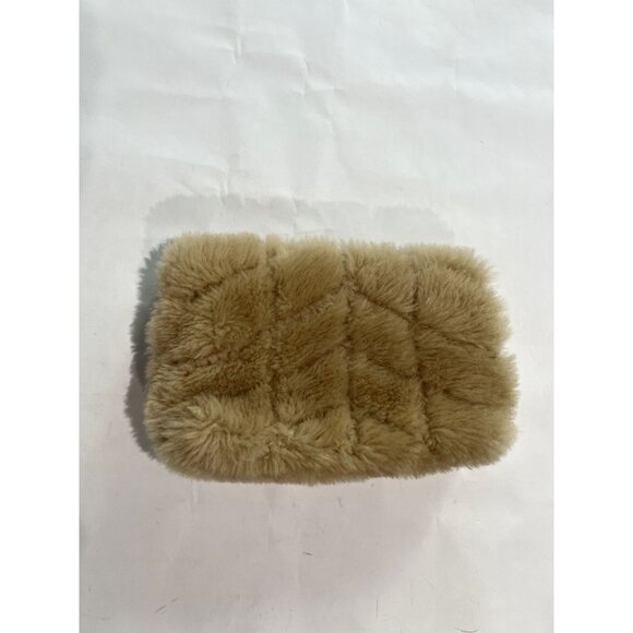Saint Laurent Small Lou Puffer Genuine Shearling Pouch in Beige - Picture 3 of 8